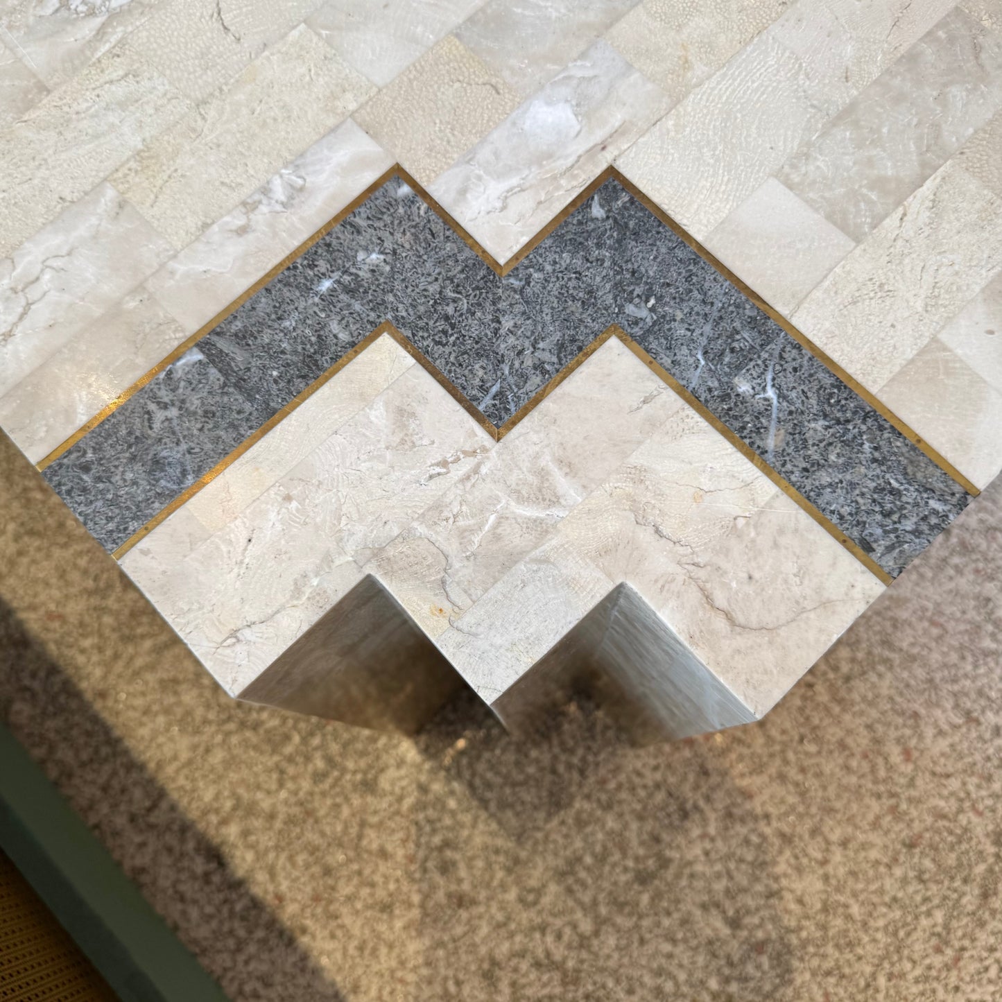Vintage Maitland Smith Style Tessellated Coffee Table