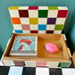 Multi Color Checkered Decorative Box 10"