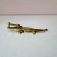 Vintage Brass Crocodile Nutcracker
