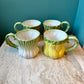 Vintage Set of 4 Ceramic Vegetable Mugs by Fitz & Floyd