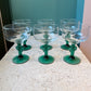 Set of 6 Vintage Libbey Glass Cactus Margarita Glasses