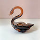 Vintage Murano Glass Style Swan Catchall Dish