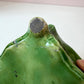 Antique Art Deco Smoking Lady Majolica Pipe Lidded Box