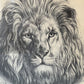 Vintage Framed Lion Artwork by Katon