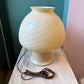 Vintage Pale Yellow Vetri Murano Glass Mushroom Lamp