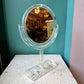Vintage 1970's Lucite Double-Sided Tabletop Vanity Mirror