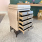 1980’s Tessellated Stone Chest of Drawers/Jewelry Armoir by Renoir Designs