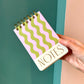 Notes Chunky Notepad - Wavy Stripes