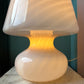 Extra Large Vintage Pale Blush Pink Murano Mushroom Lamp