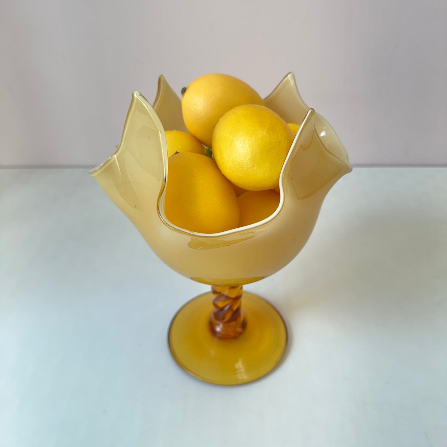 Vintage Fazzoletto “Handkerchief” Handblown Glass Candy Dish/ Catch All