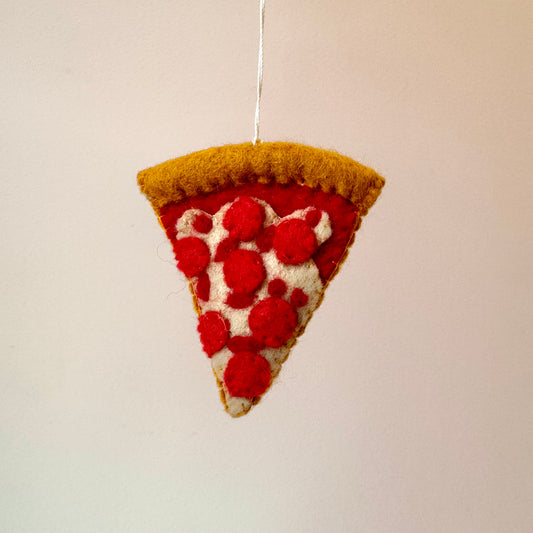 Felt Pizza Ornament