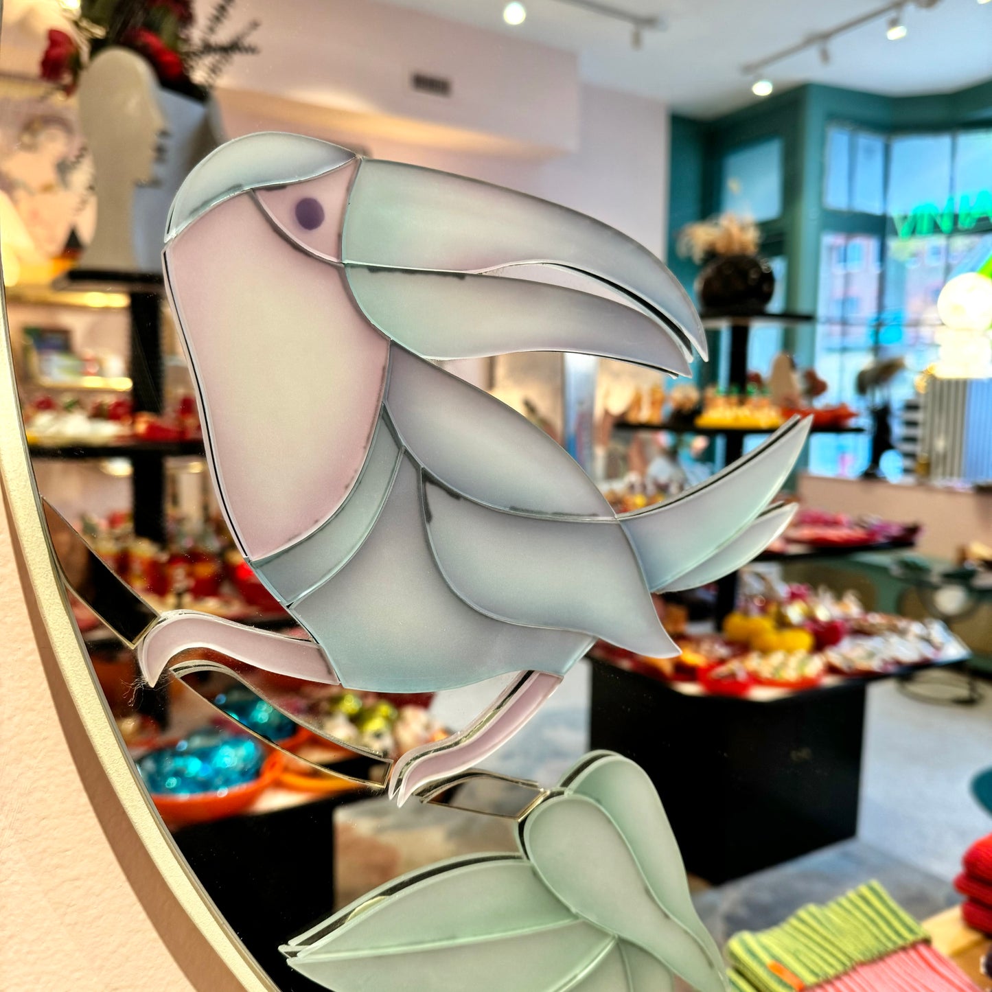 Vintage 1980’s David Marshall Toucan Mirror