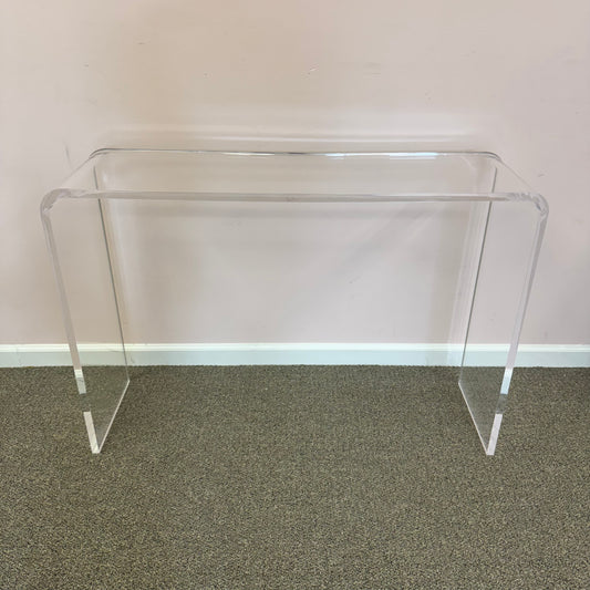 Vintage Lucite Waterfall Console Table