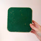 Vintage Chunky Faux Green Onyx Resin Ashtray