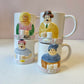 Vintage 1983 “Les Artisans” Character Mugs by Sigma - Set of 4