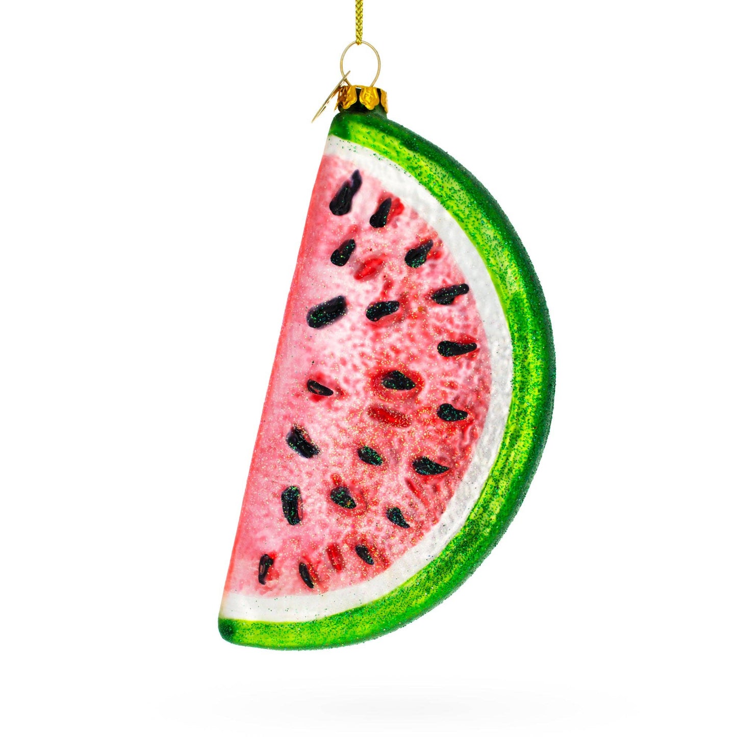 Watermelon Slice Glass Ornament