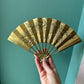 Vintage Brass Chinese Phoenix Decorative Fan