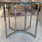 Vintage Abalone Shell Resin and Chrome Circular Dining Table