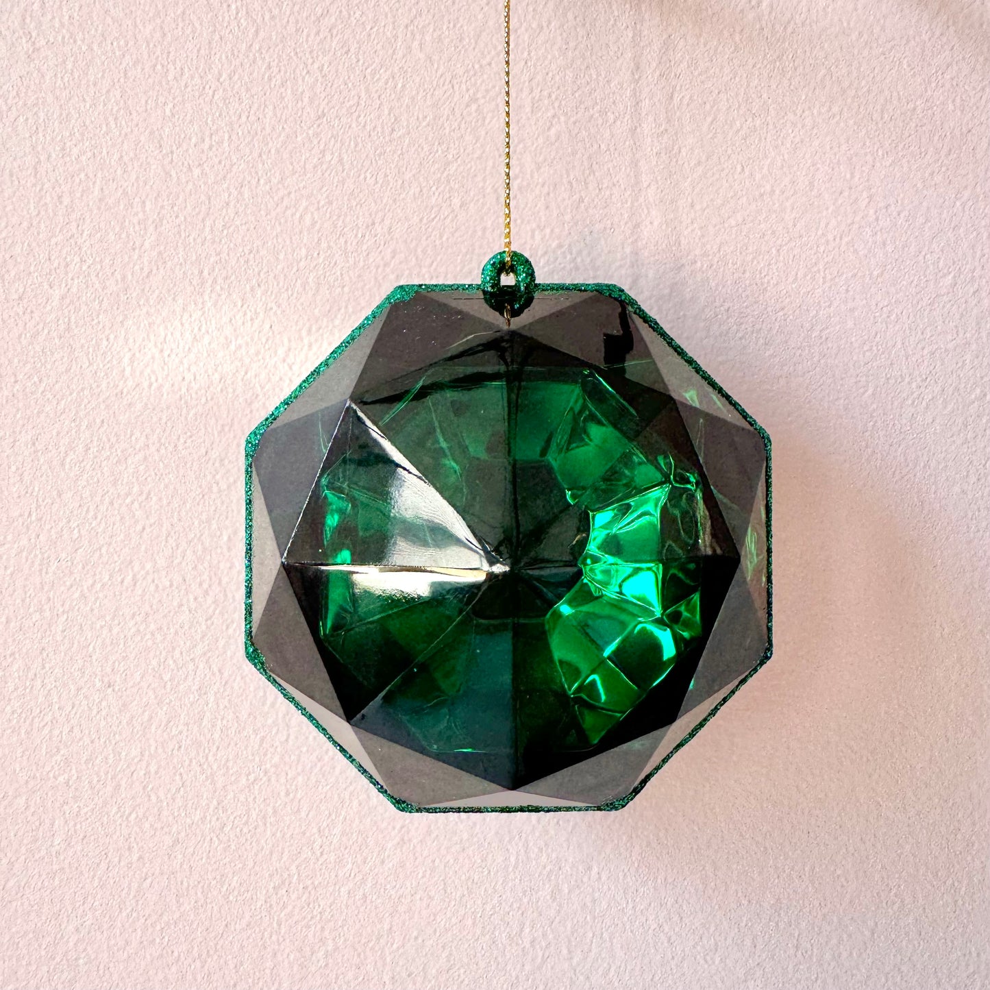Emerald Green Gem Ornament