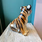 Vintage Italian Porcelain Tiger Cub Statue