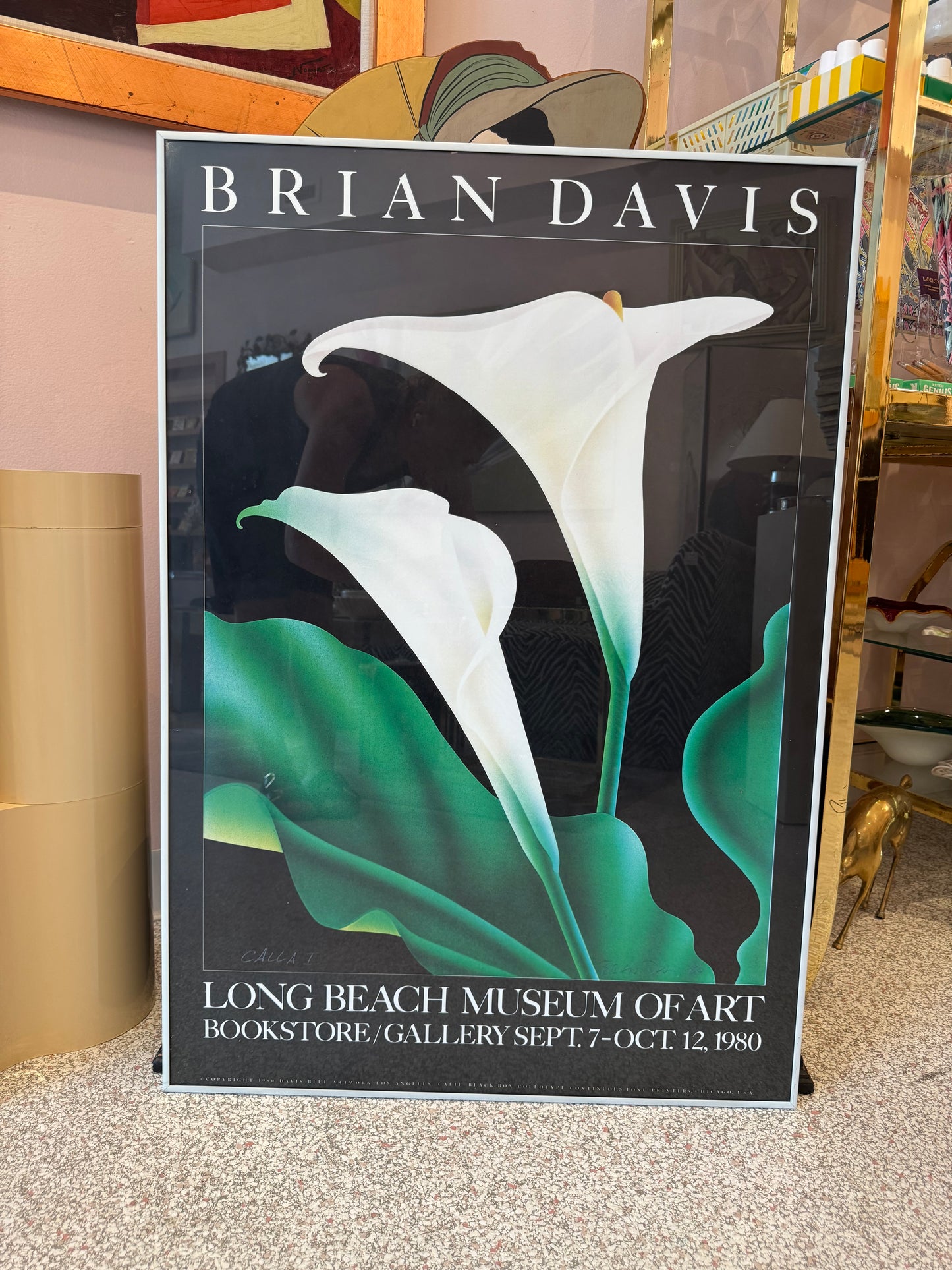Vintage Exhibition Poster Titled "Calla 1" by Brian Davis
