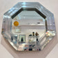 Vintage Octagonal Metal Mirror