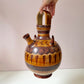 Vintage Handcrafted Mexican Tonala Clay Pottery Water Jug