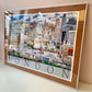 Vintage Framed 1989 "London" Poster by Christopher Rogers
