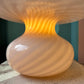 Extra Large Vintage Blush Pink Murano Mushroom Lamp