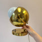 Vintage Brass Space Age Eyeball Lamp
