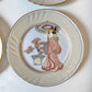 Vintage Set of 4 "Strolling Geisha" Appetizer Plates by Fitz & Floyd