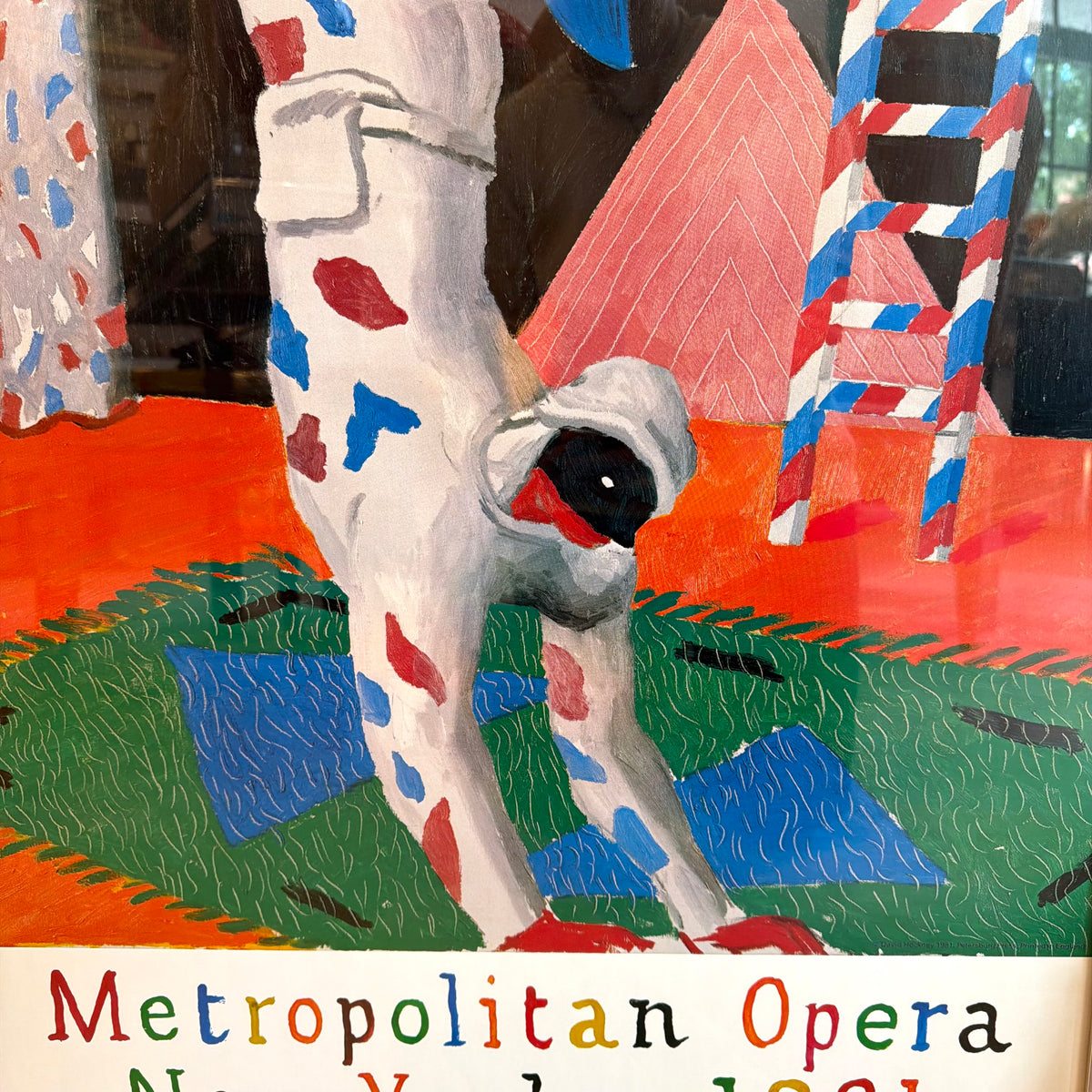 Vintage 1981 "Parade" Exhibition Poster by David Hockney