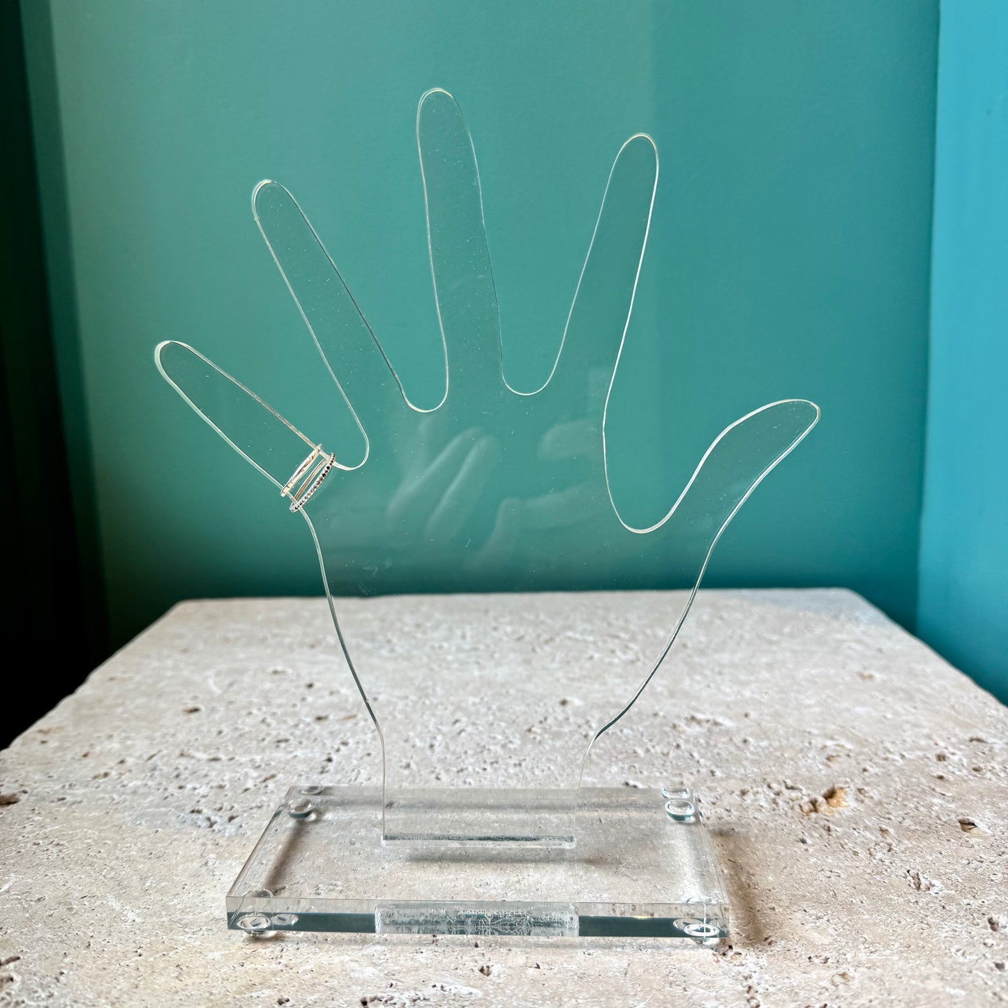 Vintage Acrylic Hand Jewelry Display Stand