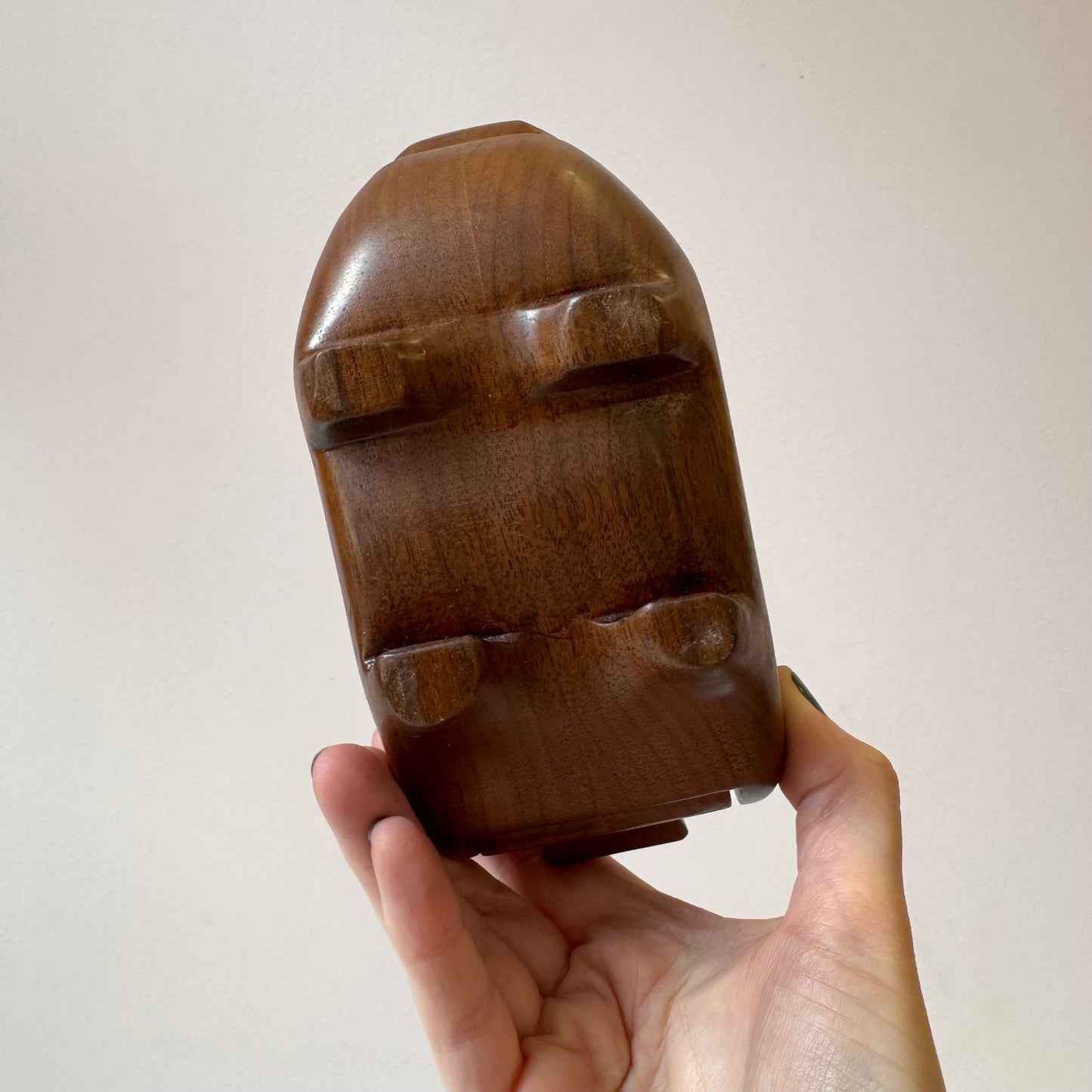 Vintage Wooden Pig Stash Box