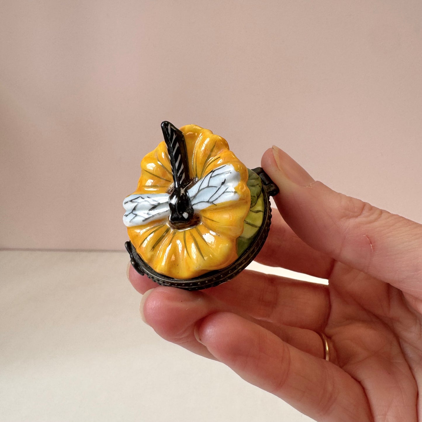 Vintage Dragonfly Trinket Box