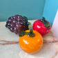 Vintage Murano Glass Fruit Trio