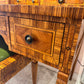 Vintage Carlton House Style Marquetry Writing Desk and Stool
