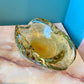 Vintage Yellow Bullicante Glass Ashtray/Catchall