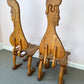 Pair of 1980 Andrew Willner Figure Chairs/Signed and Dated