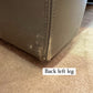 1980's Vintage Taupe Leather Adjustable Sofa by Durlet
