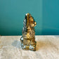 Vintage Seated Brass Cat Statue