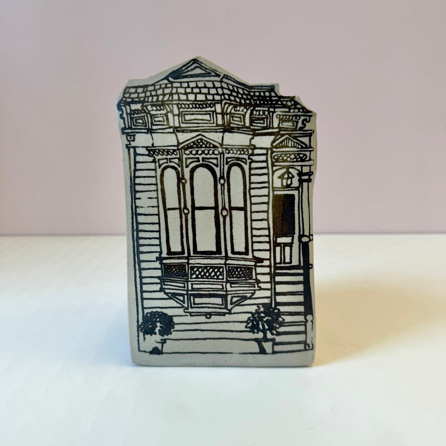 Vintage 1970’s Jon Carlos Lopez Ceramic Victorian House Planter/per item