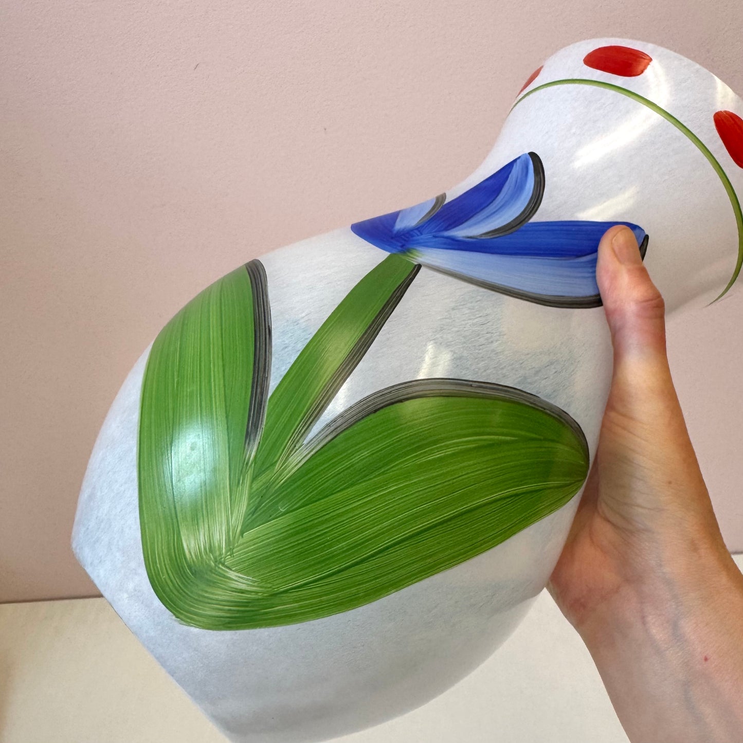Vintage Kosta Boda "Tulipa" Glass Vase by Ulrica Hydman-Vallien