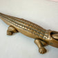 Vintage Large Brass Crocodile Nutcracker