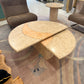 Vintage Tessellated Travertine Swivel Coffee Table by Casa Bique