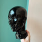 Vintage Black Glass Mannequin Head