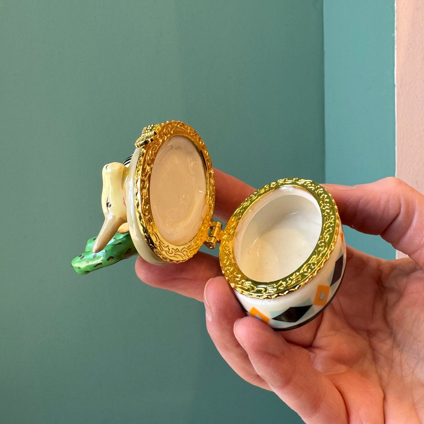 Cactus & Skull Hand Painted Trinket Box