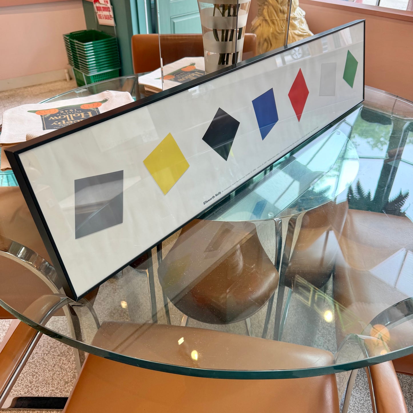 Vintage Ellsworth Kelly Framed Exhibition Poster