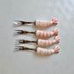 Vintage Set of 4 Shrimp Handled Appetizer Forks by Shafford