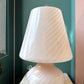 Extra Large Vintage Pale Blush Pink Murano Mushroom Lamp